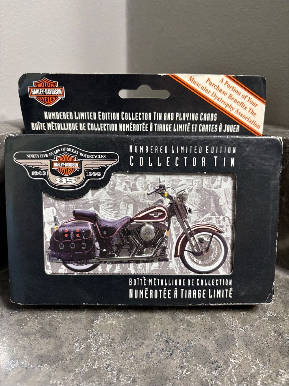 Harley-Davidson 95th  Anniversary  Collector Tin with Playing Cards